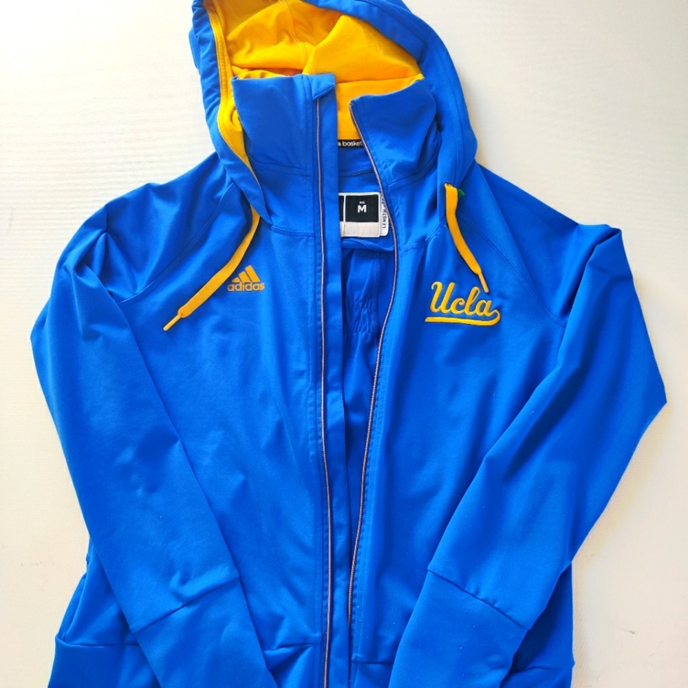 Adidas Basketball UCLA Jacket +0 with Hoodie and "